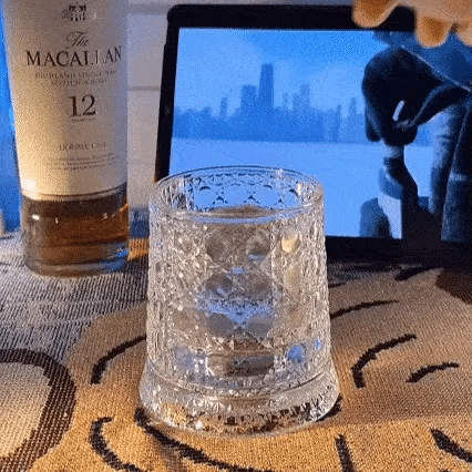 360° Rotating Premium Crystal Glass