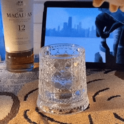360° Rotating Premium Crystal Glass