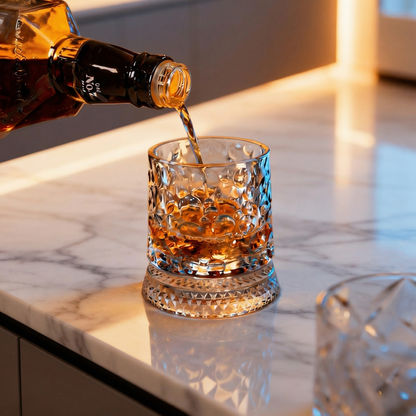 360° Rotating Premium Crystal Glass
