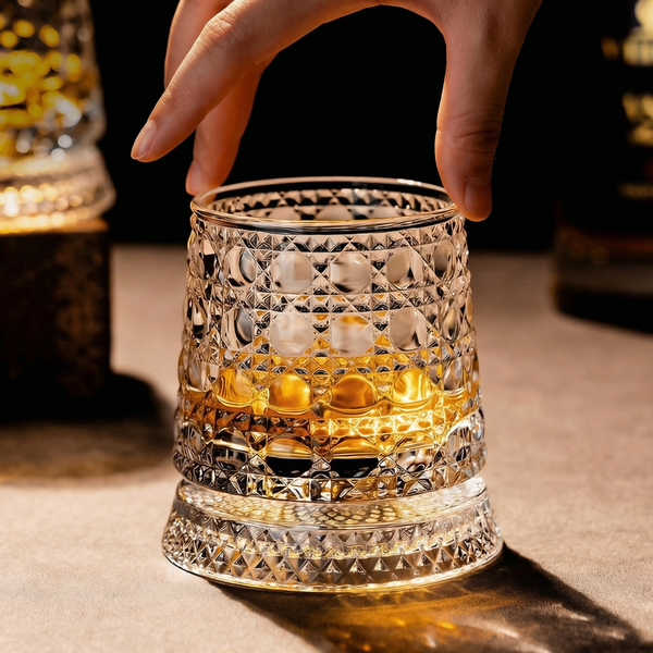 360° Rotating Premium Crystal Glass