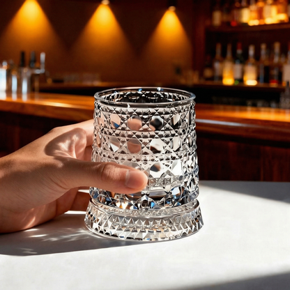 360° Rotating Premium Crystal Glass