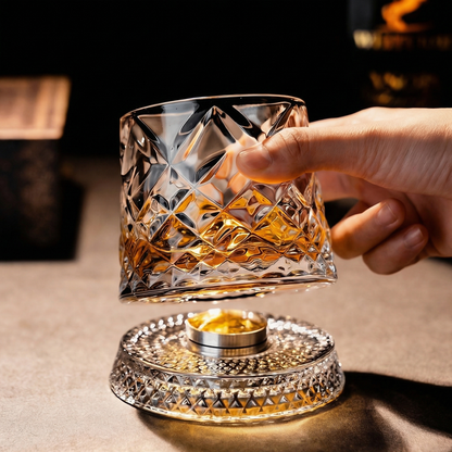 360° Rotating Premium Crystal Glass