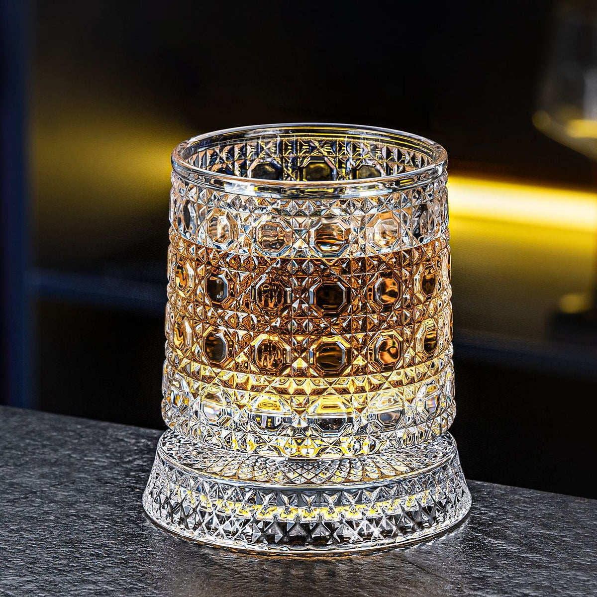 360° Rotating Premium Crystal Glass